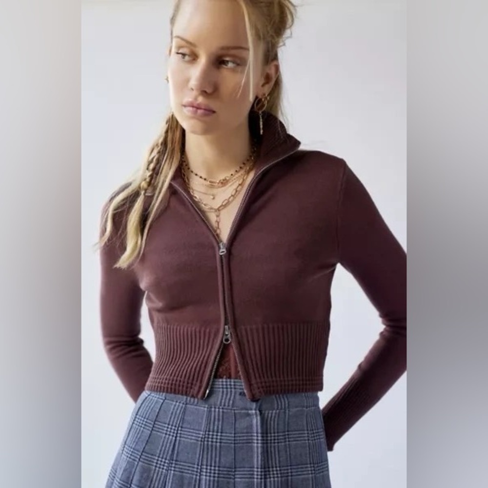 Urban outfitters zipper sweater